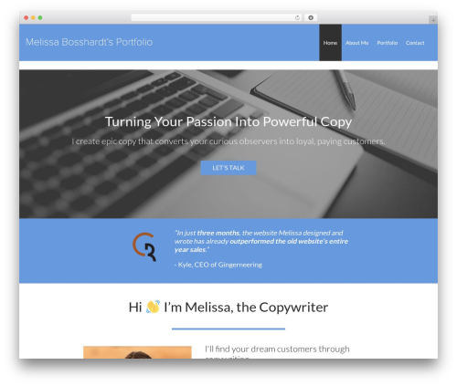 DMS WordPress theme - melnatwick.com