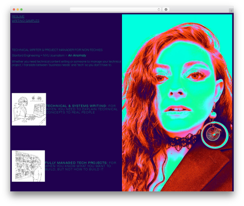 Miko WordPress theme - amandacoopersmith.com