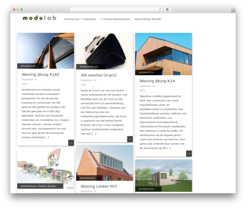Pinbin theme WordPress - modulab.nl