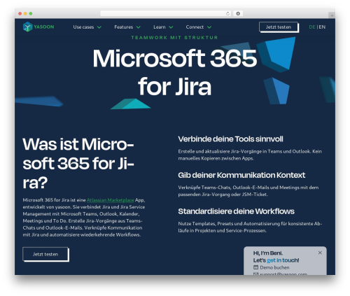 WordPress theme triggercode Theme - yasoon.de