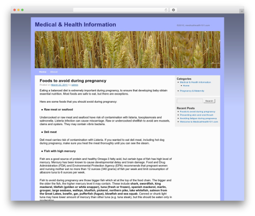 WordPress theme Weaver - medicalhealth101.com
