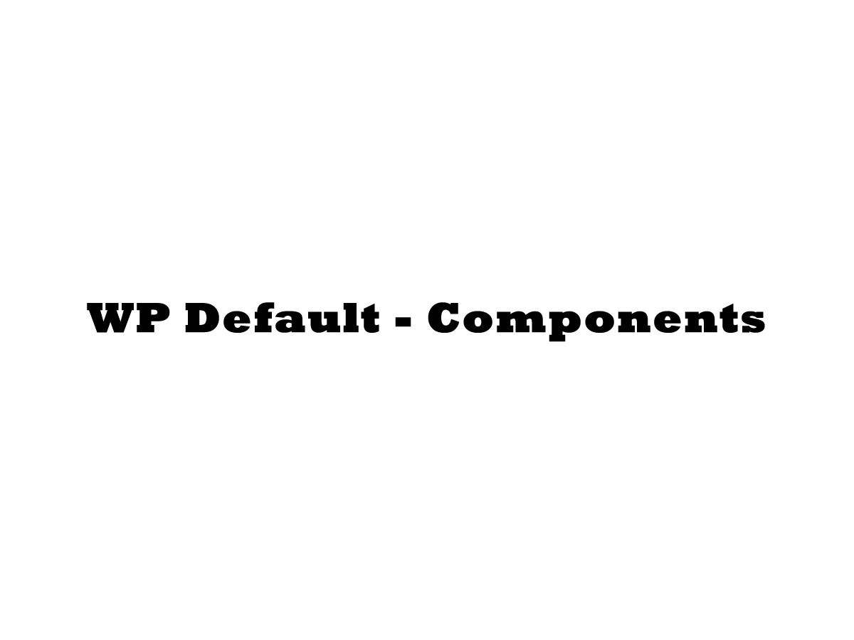 WP Default theme WordPress WP Default theme WordPress