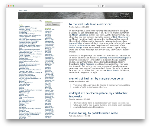 Bering WordPress theme - yatima.org