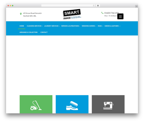 Laundry theme WordPress - www.smartimage-drycleaners.co.uk