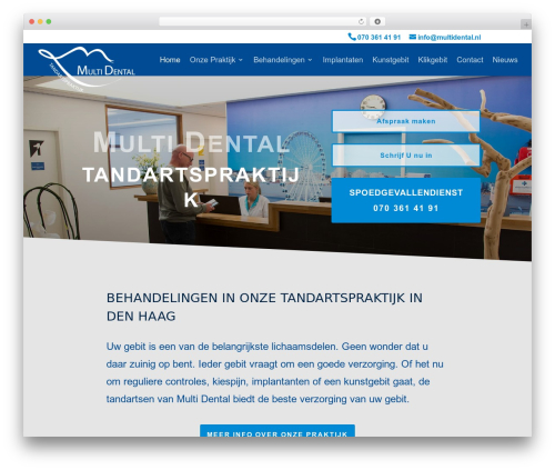 Multidental premium WordPress theme - multidental.nl