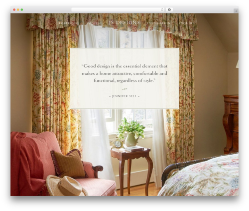 Prototype theme WordPress - jsinteriordesign.com