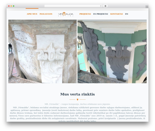 Webuild theme WordPress - virmalda.lt