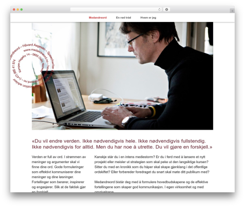 WordPress theme Kronos WP - medandreord.no