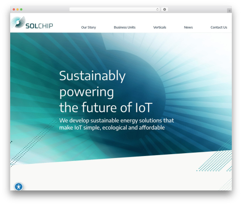WordPress website theme Solchip - sol-chip.com