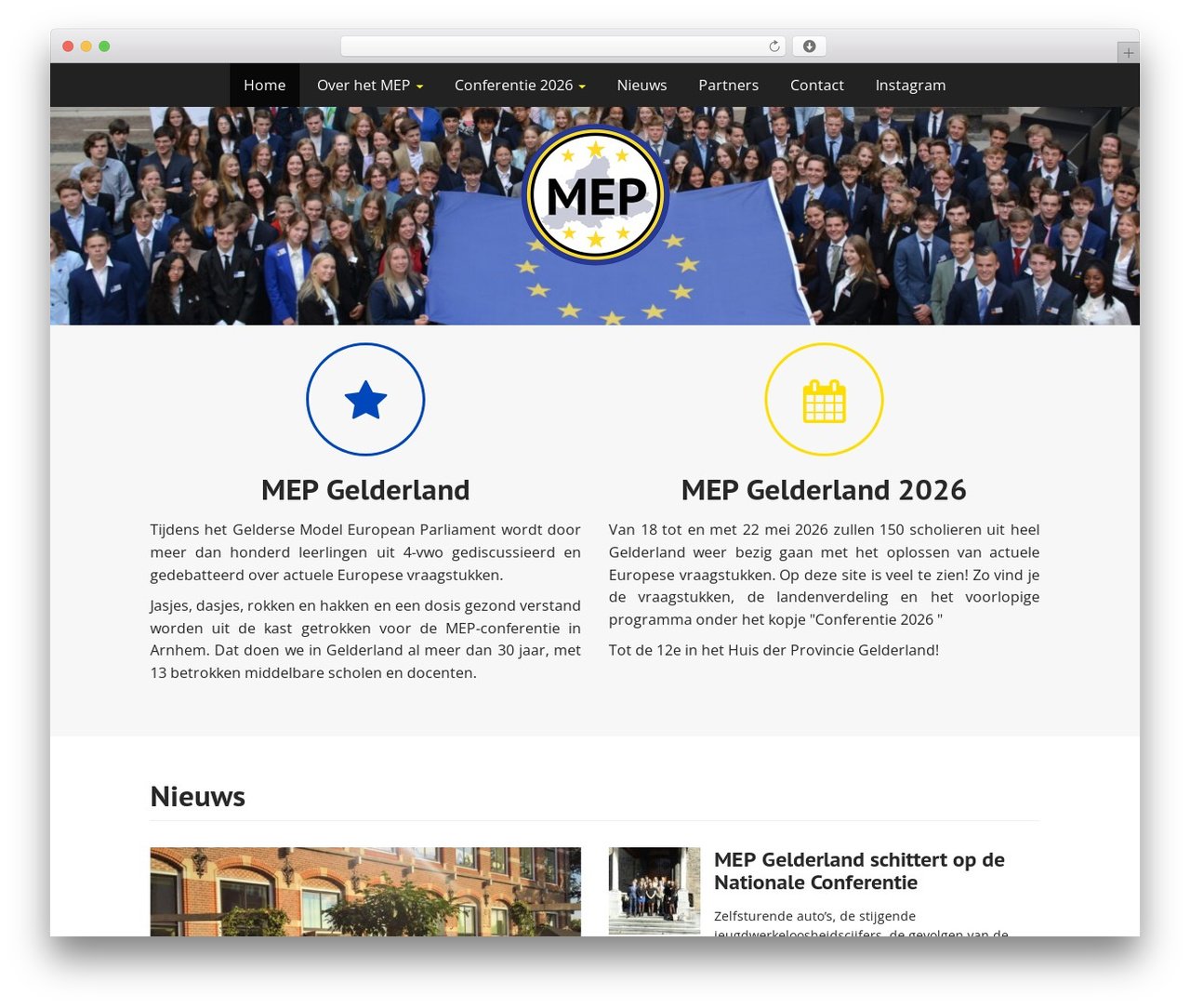 Arcade Basic free website theme - mepgelderland.nl