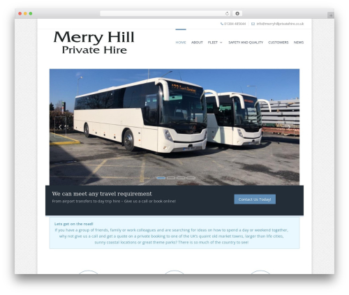 DP Evolve theme WordPress - merryhillprivatehire.co.uk