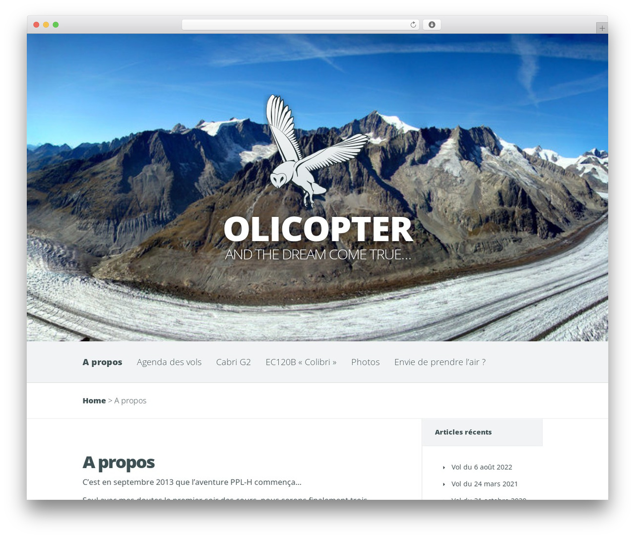 Harmony theme WordPress - olicopter.ch