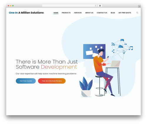 ITera WordPress theme - oneinamillionsolutions.com