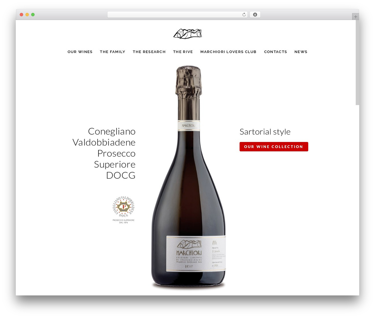 Morpheus WordPress theme - marchioriwines.com
