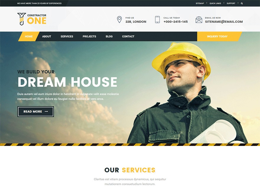 Theme WordPress ConstructorOne Theme WordPress ConstructorOne
