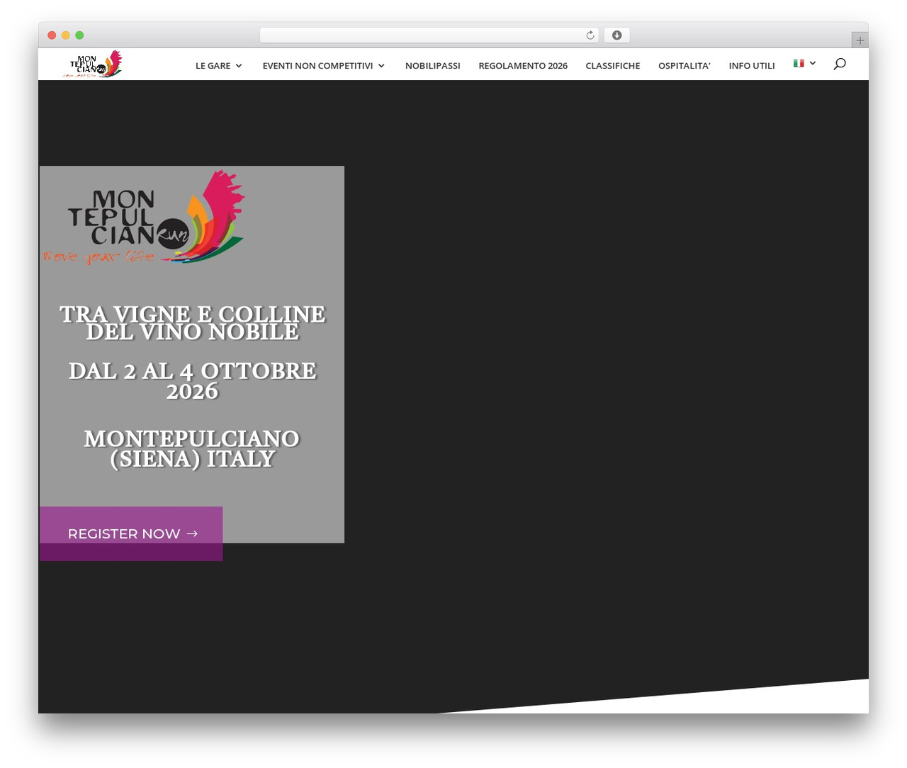 Theme WordPress Divi - montepulcianorun.it Theme WordPress Divi - montepulcianorun.it
