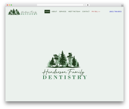 WordPress theme GWD Lean - hendersondentistrysc.com