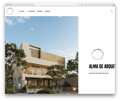 WordPress theme TheNa - almadearquitectos.com