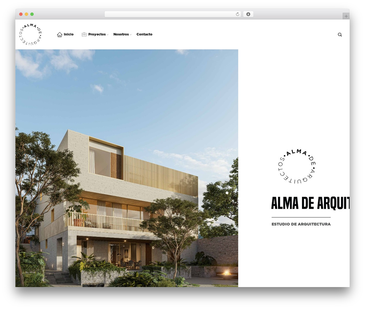 WordPress theme TheNa - almadearquitectos.com