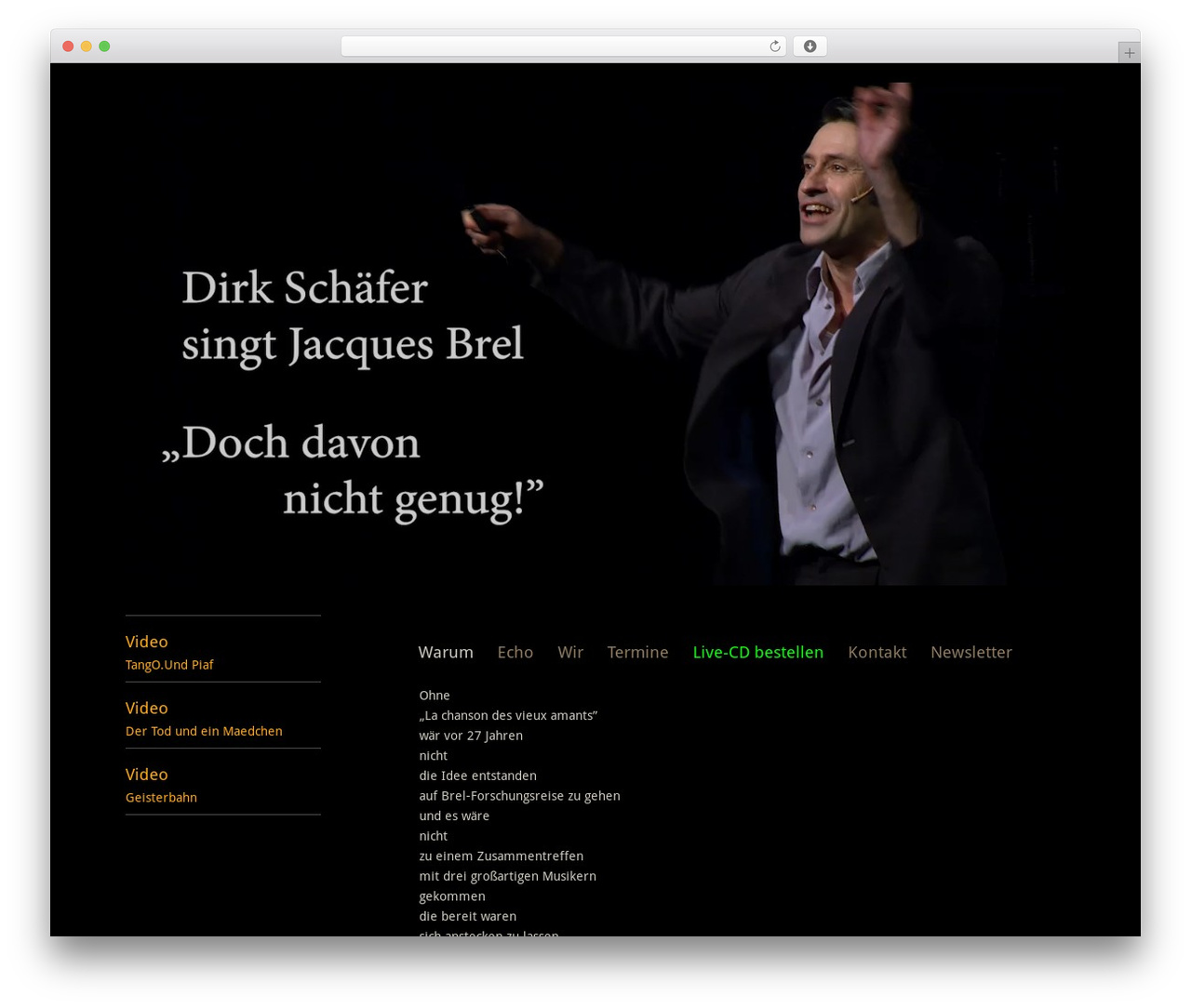 Ari – WordPress.com WordPress theme - dirkschaefersingtjacquesbrel.de