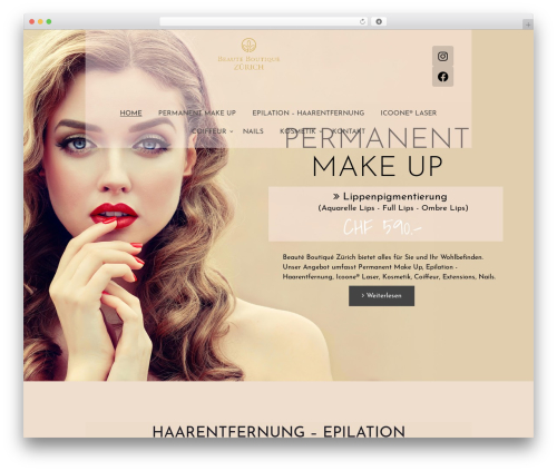 Beaux WordPress theme - beauteboutique.ch