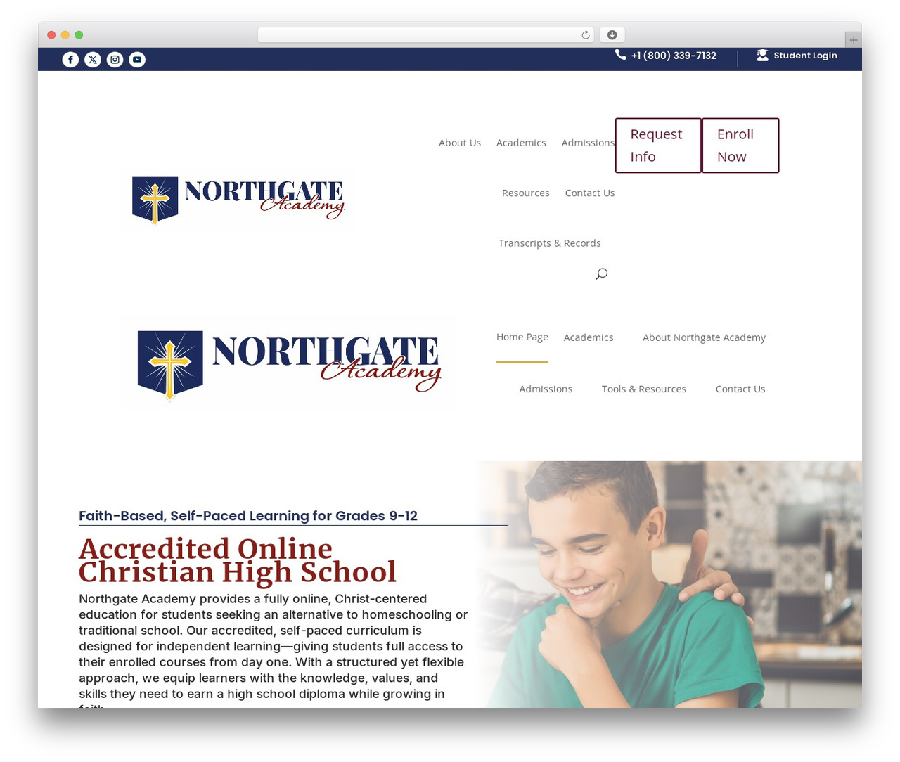 Divi theme WordPress - northgateacademy.com