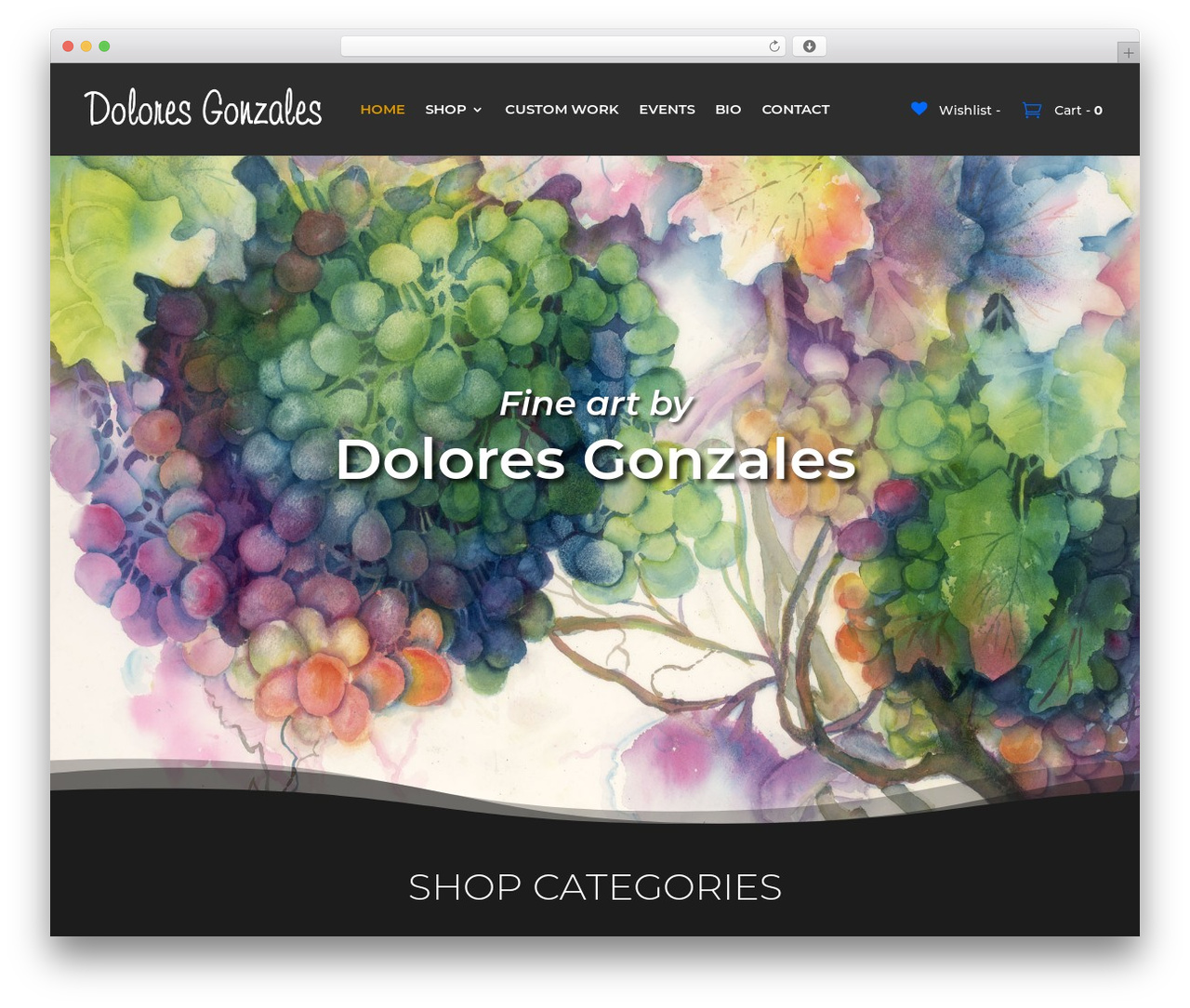 Divi Ecommerce Pro WordPress theme - doloresgonzales.com