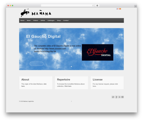 Responsive theme WordPress free - mananamusic.com
