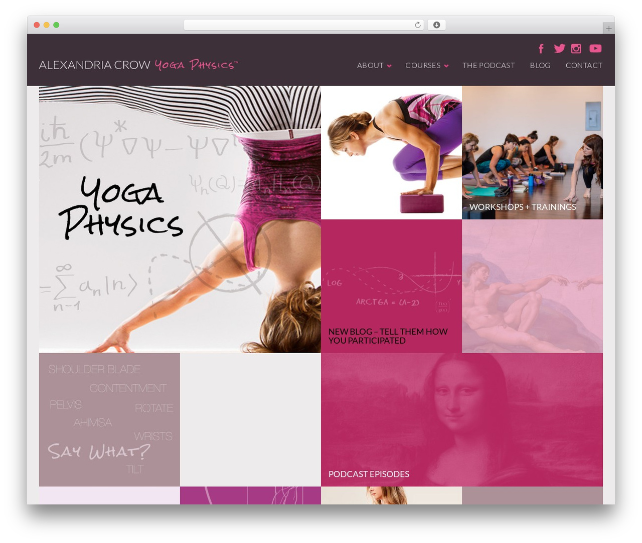 Theme WordPress Crow - yogaphysics.com