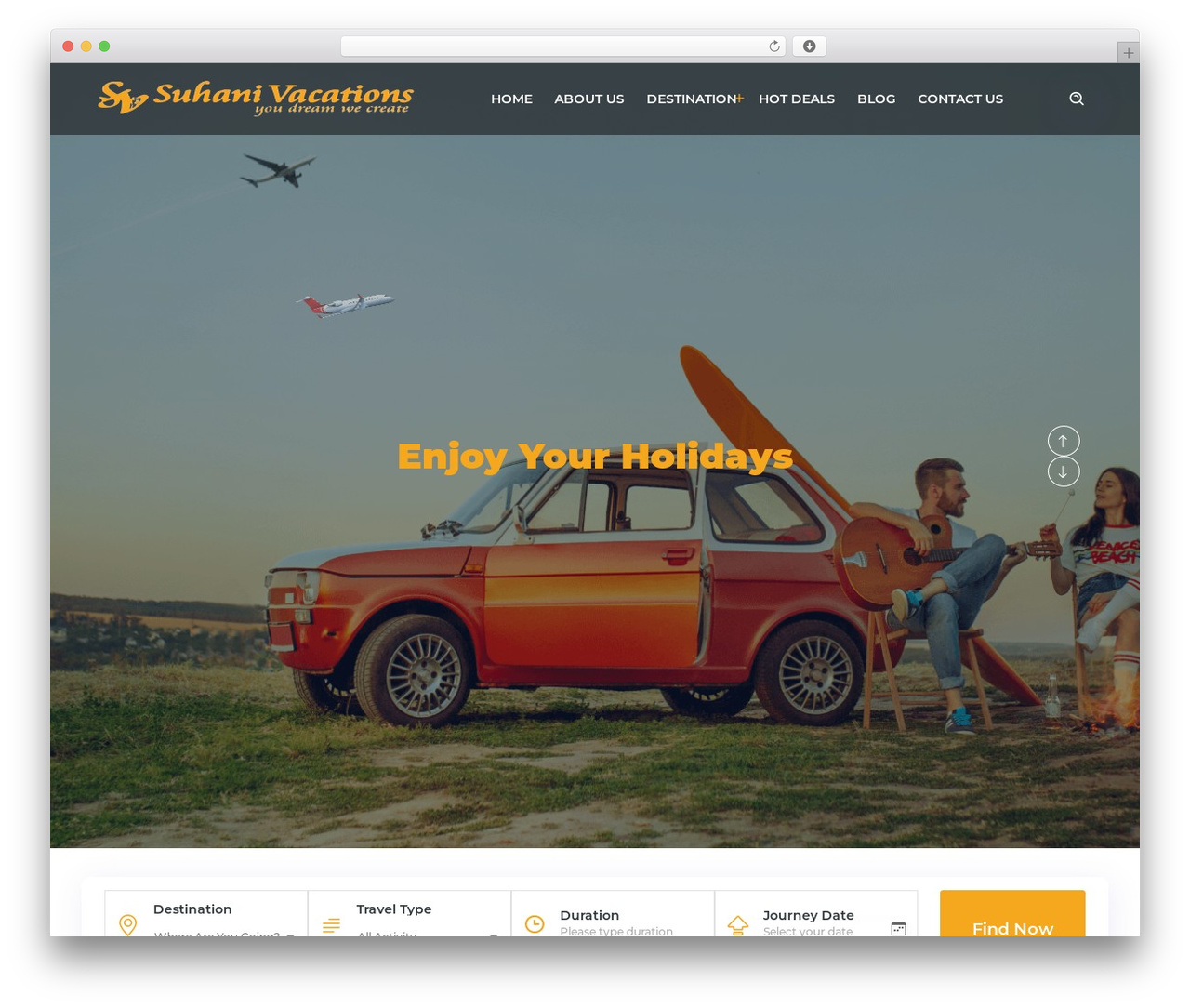 Turio WordPress theme - suhanivacations.com