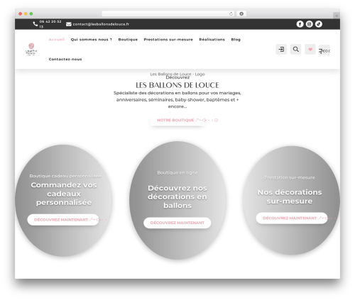 WordPress theme Divi - lesballonsdelouce.fr