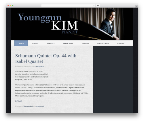 Benthos WordPress theme - younggunkim.com