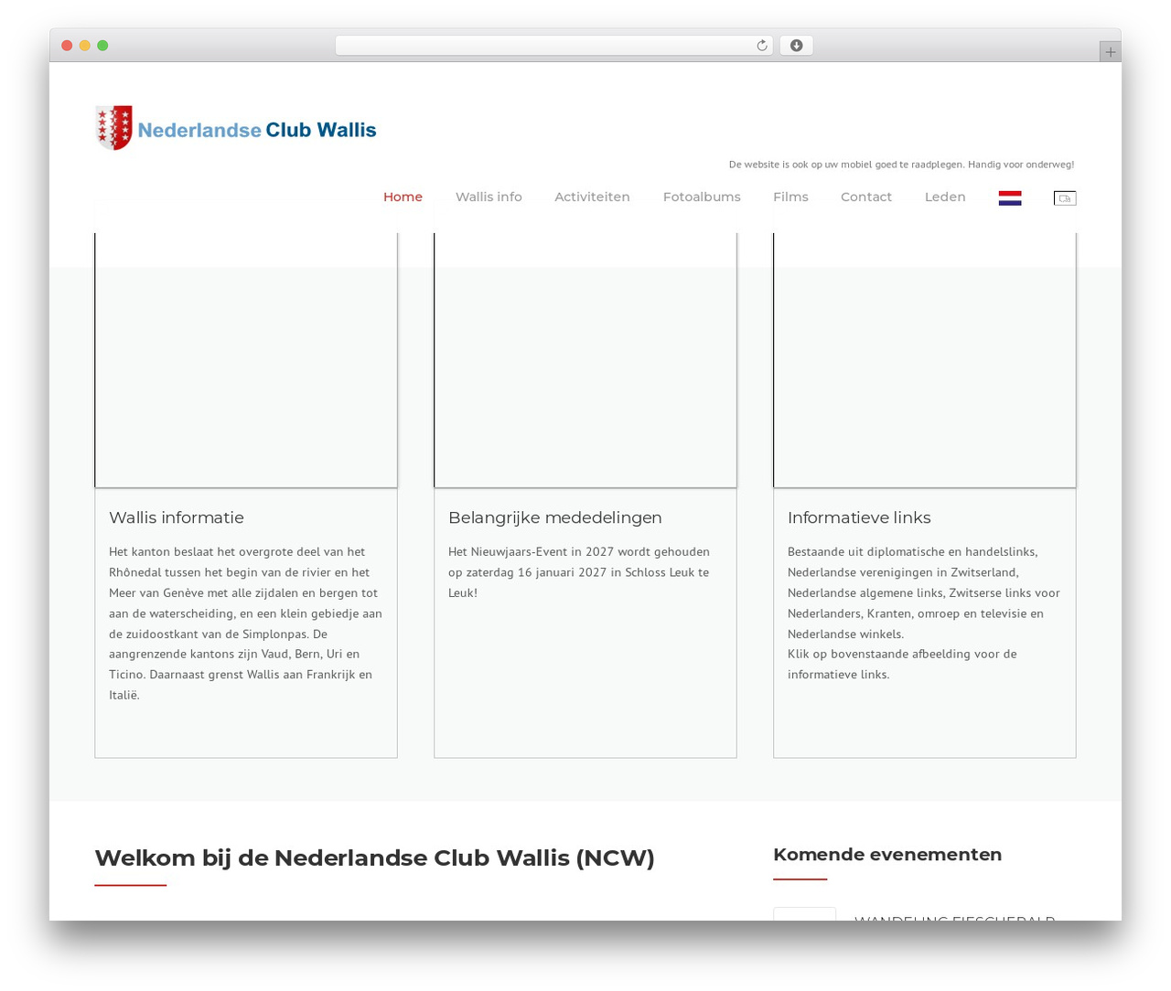 Construction WordPress theme - nederland-wallis.ch