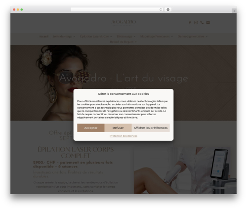 Divi WordPress theme - avogadro.ch