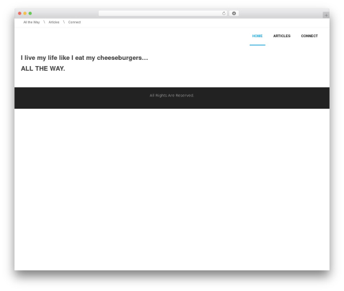Shuttle WordPress theme - livealltheway.com Shuttle WordPress theme - livealltheway.com