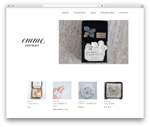 Starter theme WordPress - emmejewelry.com