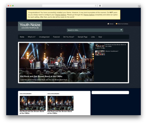 WordPress theme snapwire - youthnoize.com