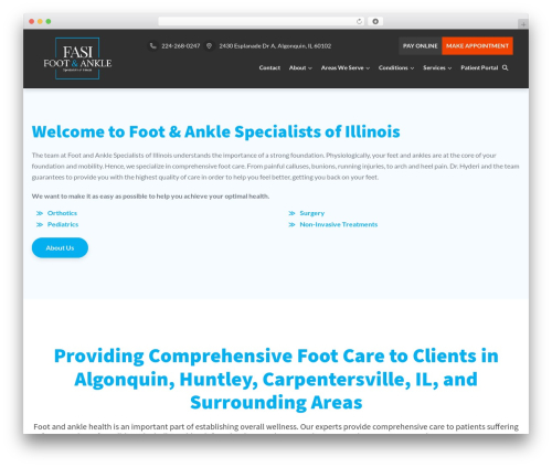 WordPress theme XT Framework - footandanklespec.com