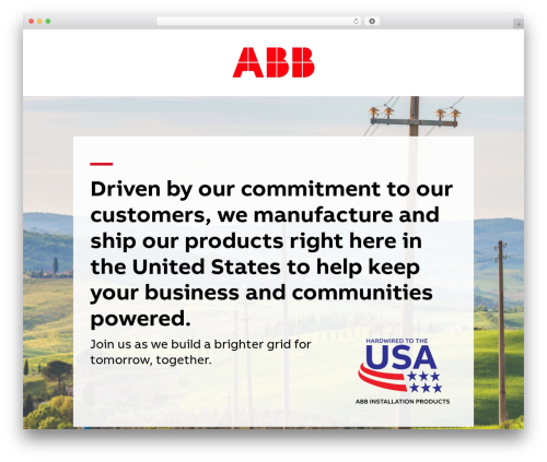 ABB premium WordPress theme - eliputilityproducts.com