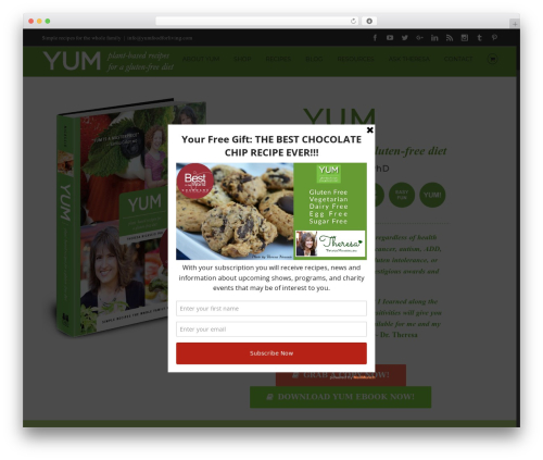 Cookie Notice & Compliance for GDPR / CCPA free WordPress plugin - yumfoodforliving.com