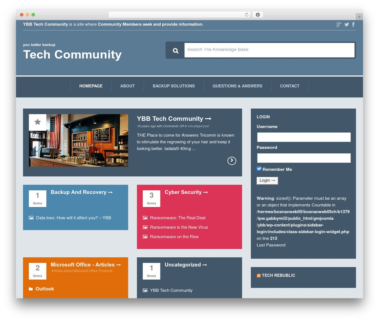 Best WordPress theme TechDesk - Responsive Knowledge Base/FAQ Theme - youbetterbackup.com Best WordPress theme TechDesk - Responsive Knowledge Base/FAQ Theme - youbetterbackup.com