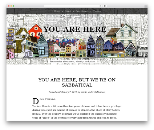 Book Lite theme WordPress - youareherestories.com