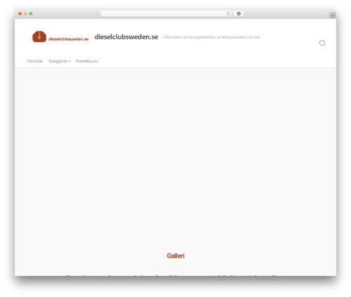 Coldbox WordPress theme - dieselclubsweden.se