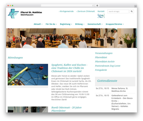 Esf events WordPress plugin - pfarrei-steinhausen.ch