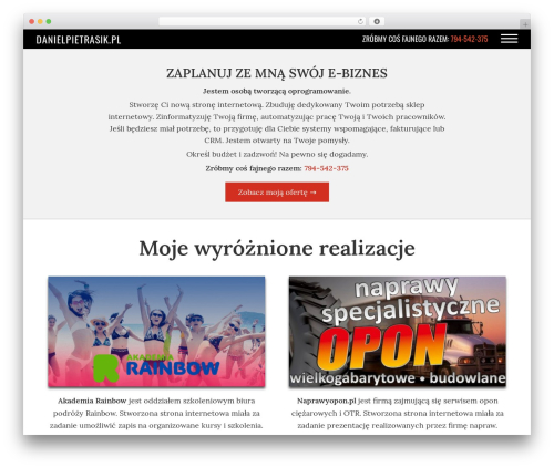 Empty Template WordPress theme - danielpietrasik.pl