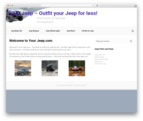 evolve theme WordPress free - yourjeep.com