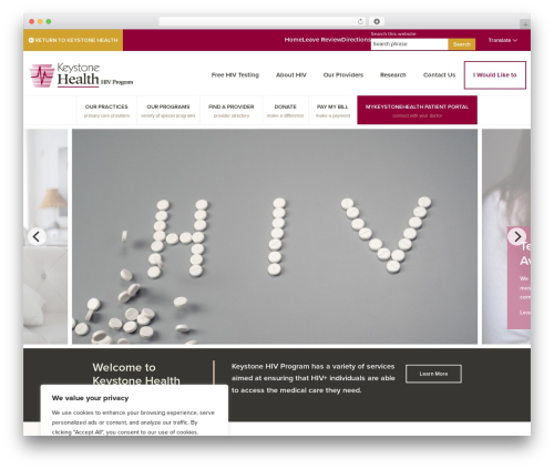 Genesis WordPress website theme - keystonehealth.org/keystonehealthhiv