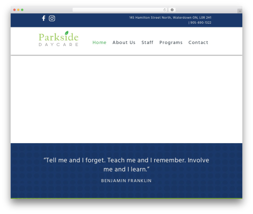 Laurel WordPress theme - parksidechildren.com