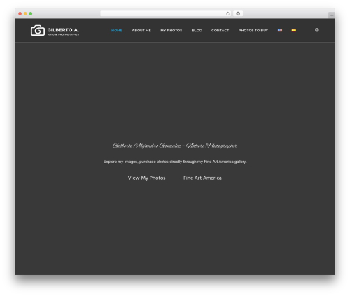 Ocean full screen WordPress plugin - gilbertoaphotos.com