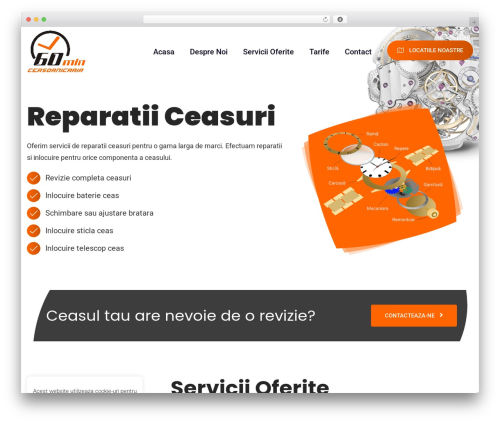Samar WordPress theme design - ceasornicaria60min.ro